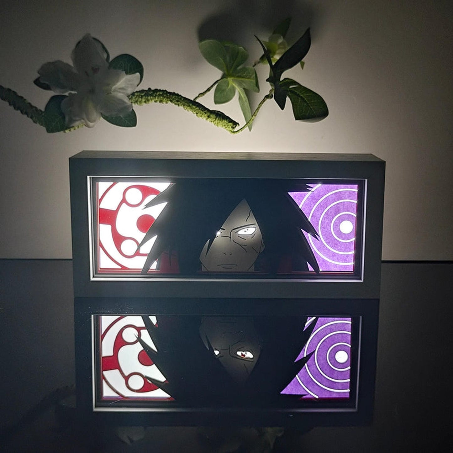 Lámpara Led Madara Uchiha Anime Naruto Pilas Y Usb