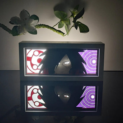 Lámpara Led Madara Uchiha Anime Naruto Pilas Y Usb