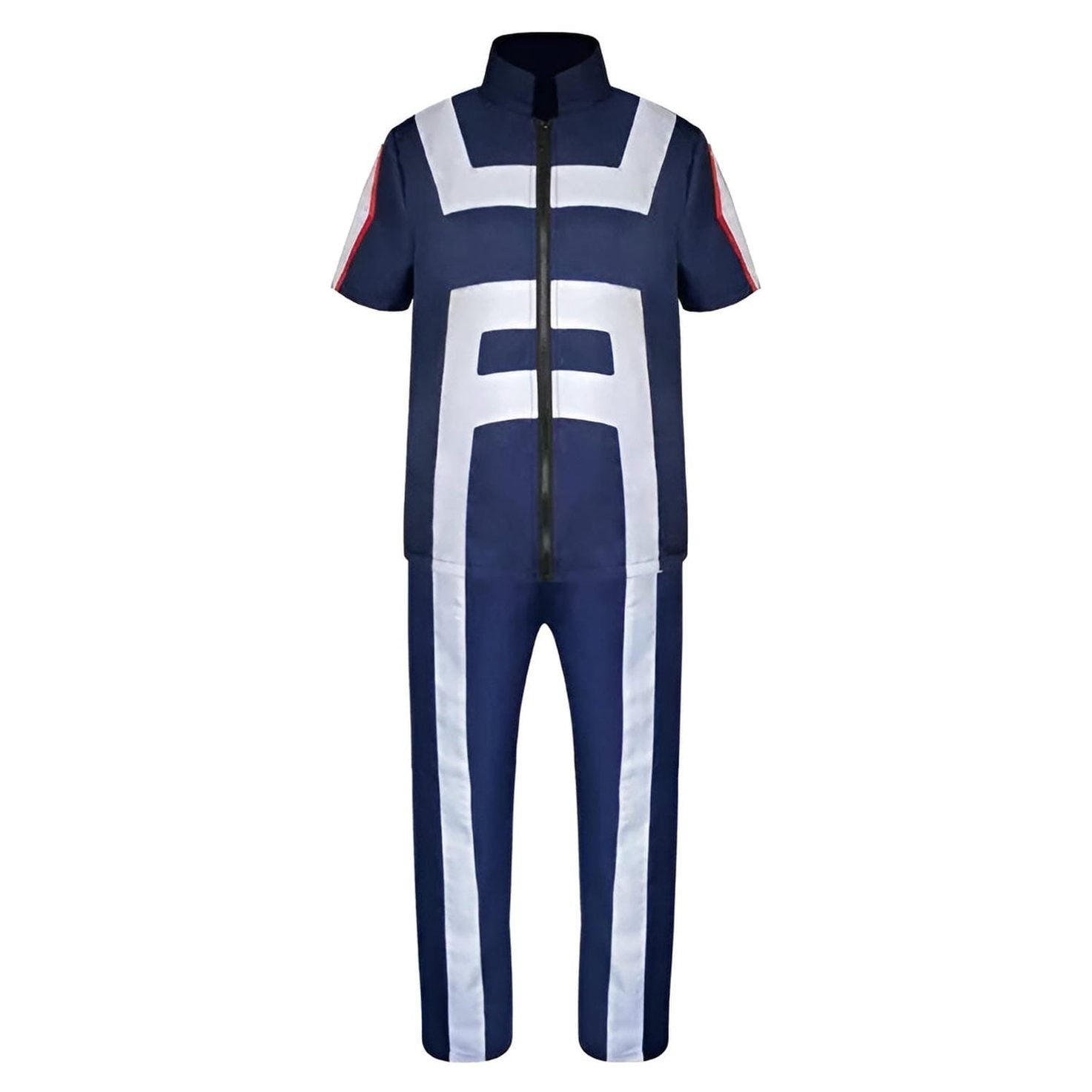 Disfraz cosplay uniforme azul Deku My Hero Academia con camisa y pantalón