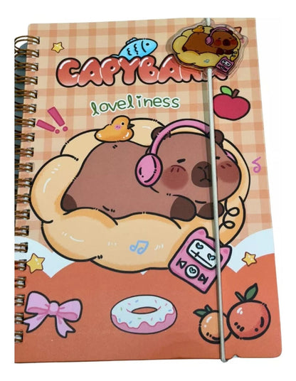 Caja Sorpresa Capybara Carpincho Kawaii Peluche Libreta Cute