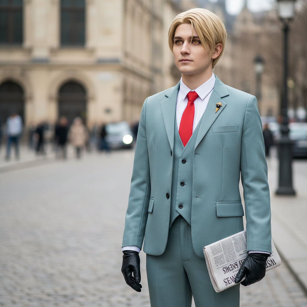 Cosplay Loid Forger Anime Spy X Family 7 Piezas Disfraz