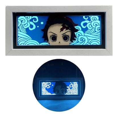 Lámpara Led Tanjiro Kamado Anime Demon Slayer A Pilas Y Usb