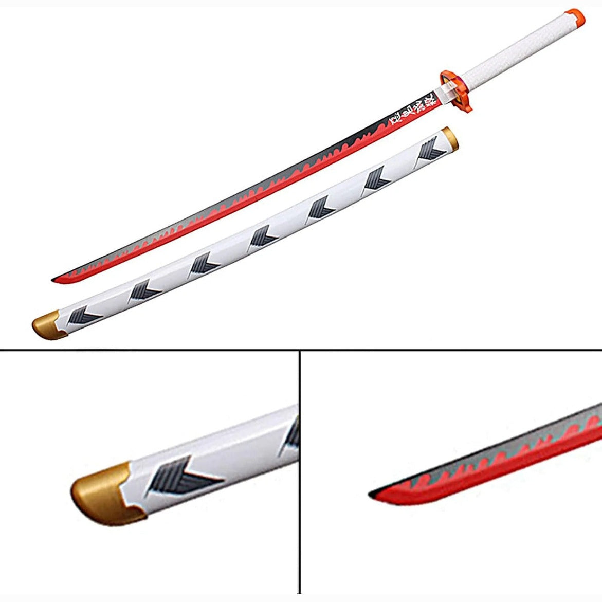 Katana Kyojuro Rengoku Anime Demon Slayer Tamaño Real 104cm
