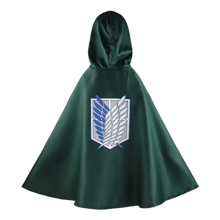 Capa cosplay Shingeki no Kyojin frente y espalda emblema alas libertad