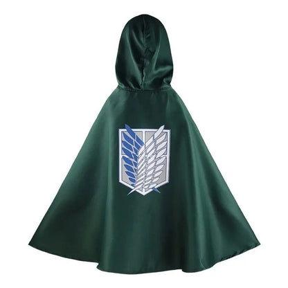 Capa cosplay Shingeki no Kyojin frente y espalda emblema alas libertad