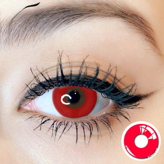 Lentes De Contacto Rojos Cosplay Demonio Vampiro Halloween