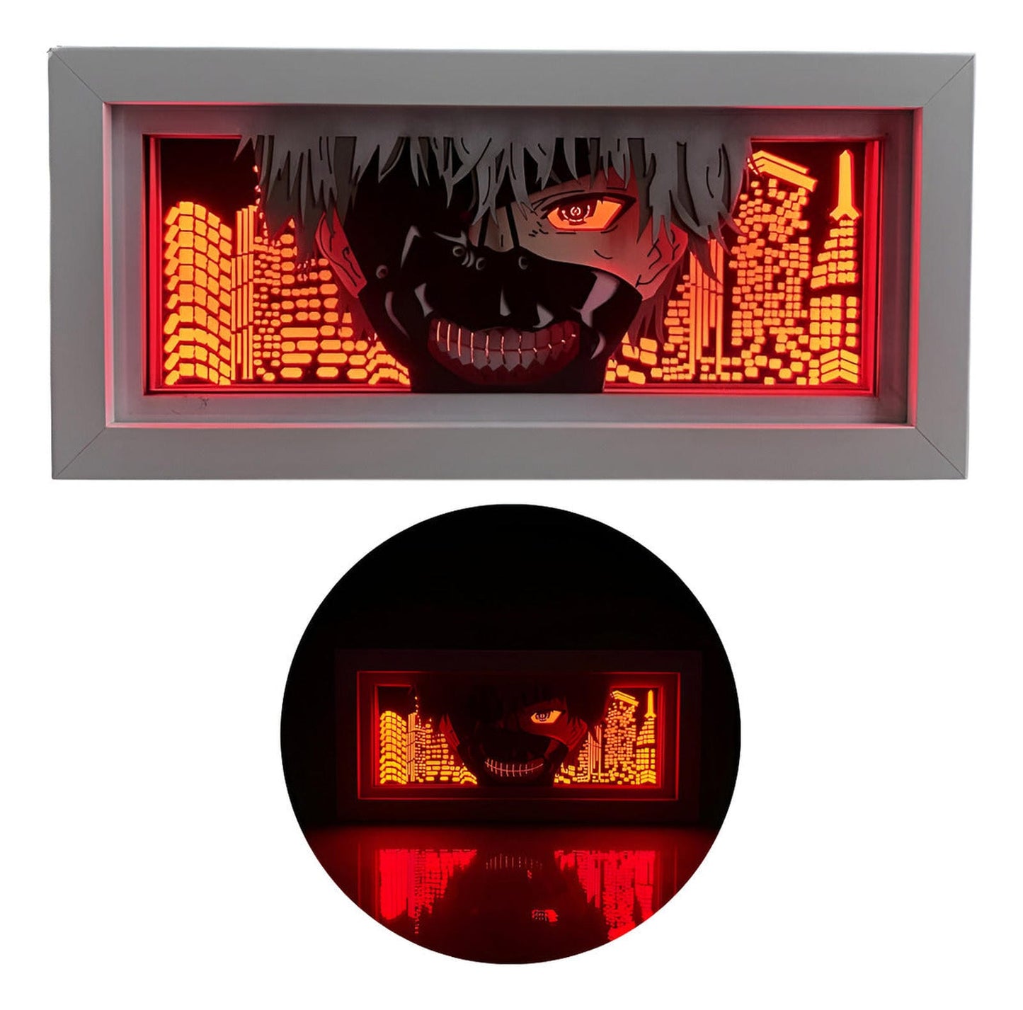 Lámpara Led Ken Kaneki Anime Tokyo Ghoul A Pilas / Usb