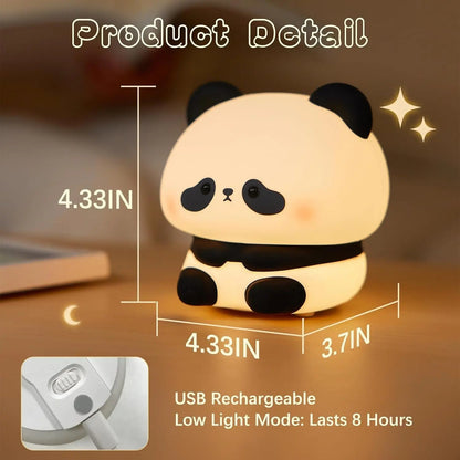 Lampara Kawai Panda Led Touch Regalo Día Del Niño