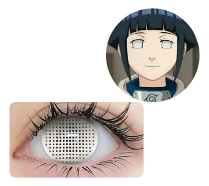 Lentes De Contacto Hinata Hyuga Byakugan Traslucido Cosplay