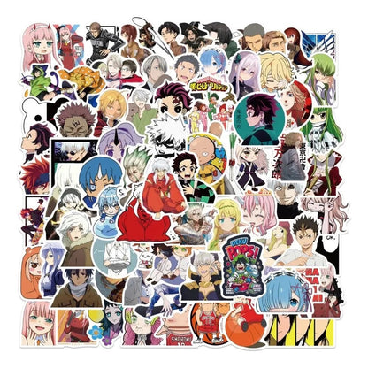 Set 100 Sticker Anime Surtidos