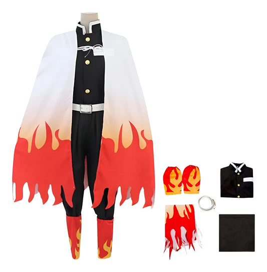 Cosplay Kyojuro Rengoku Demon Slayer Anime Kimetsu No Yaiba