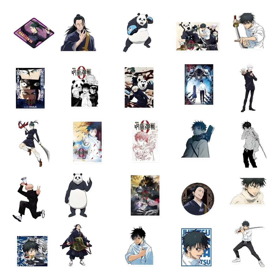 Pack 50 Stickers Jujutsu Kaisen Anime V2