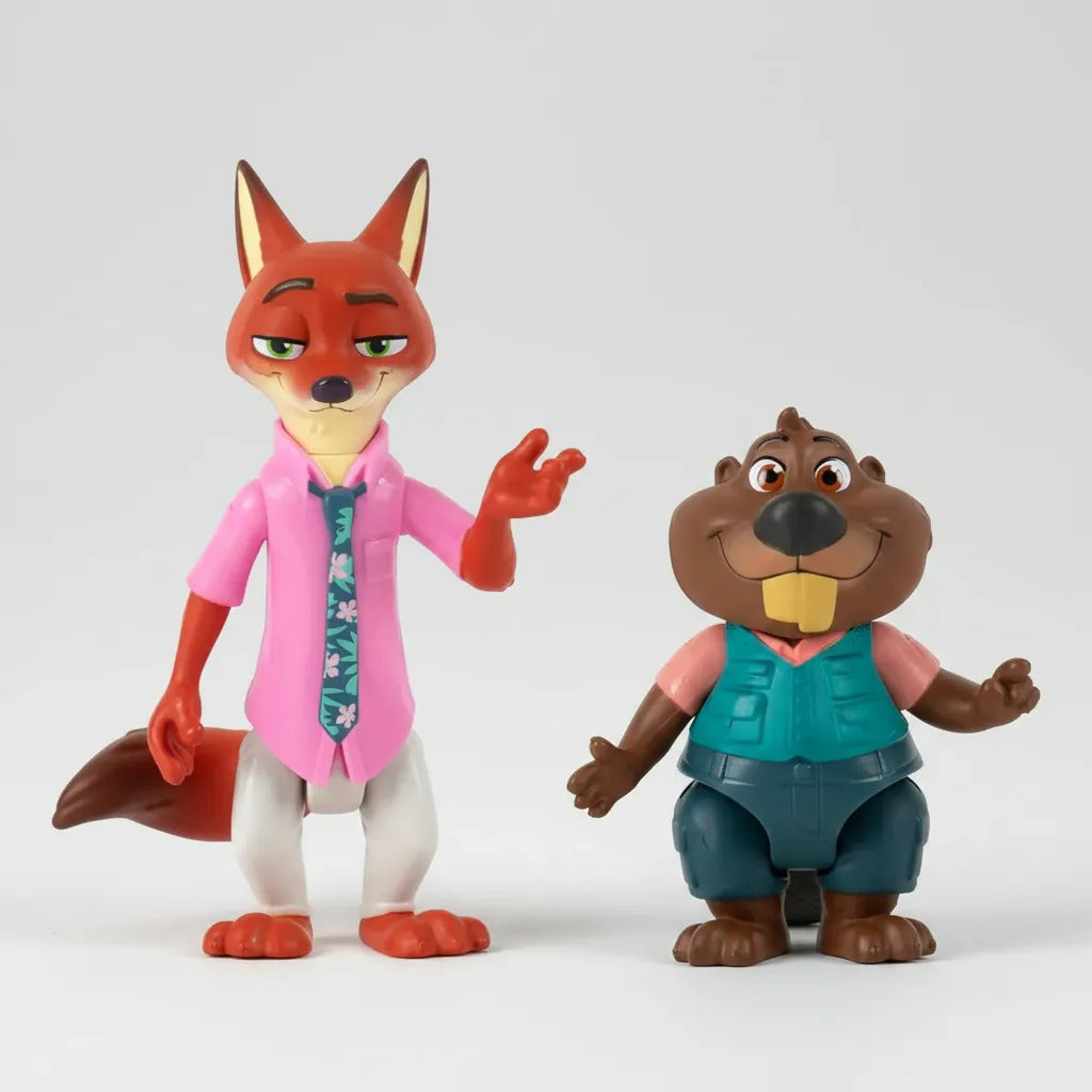 Set Figuras Articuladas Zootopia 2 Nick Y Nibbles Disney