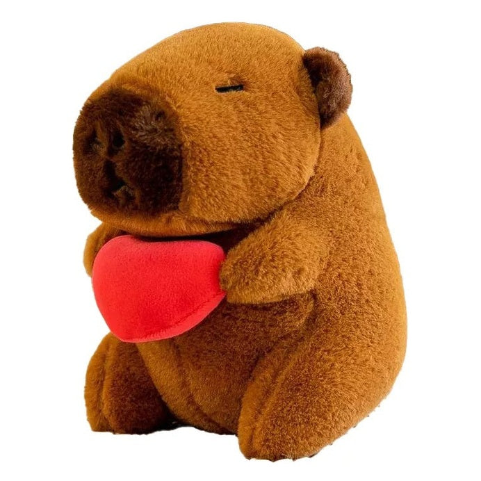 Peluche Capybara Con Corazón Capibara Regalo San Valentín