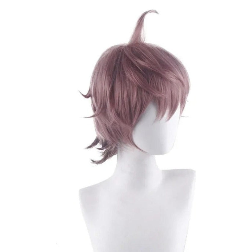 Peluca Naegi Makoto Cosplay Danganronpa Videojuego Anime