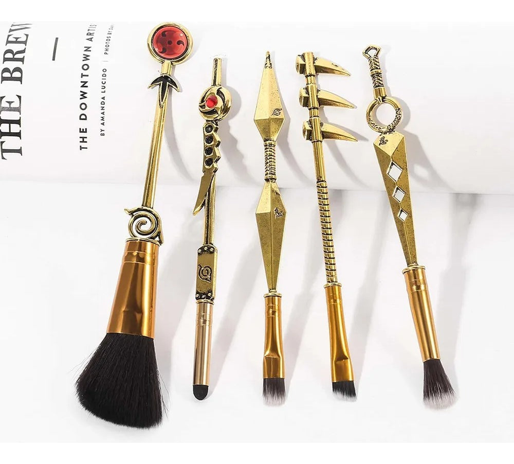 Set Brochas Maquillaje Naruto Anime Cosplay Konoha Sharingan