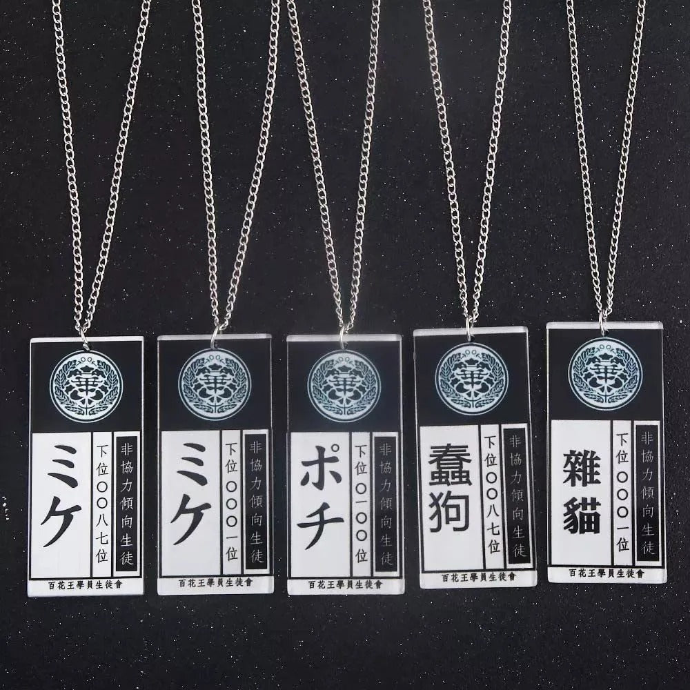 Set Collares Kakegurui Anime Cosplay 5 Piezas Originales