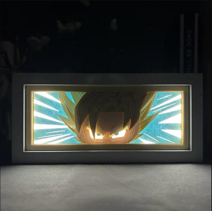 Lámpara Led Goku Ssj Anime Dragon Ball Z A Pilas O Usb Mesa