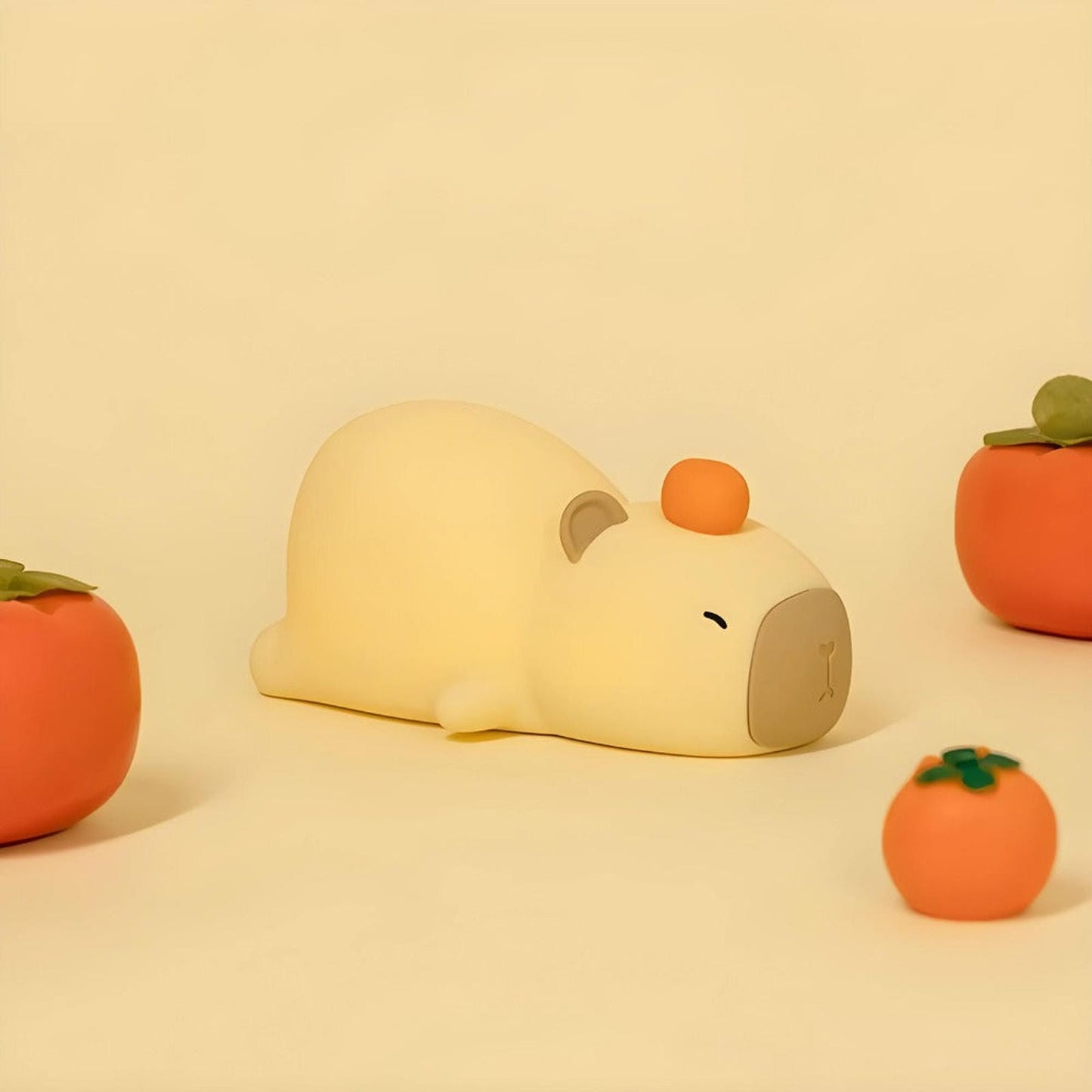 Lámpara Capybara Acostado Carpincho Led Usb Recargable