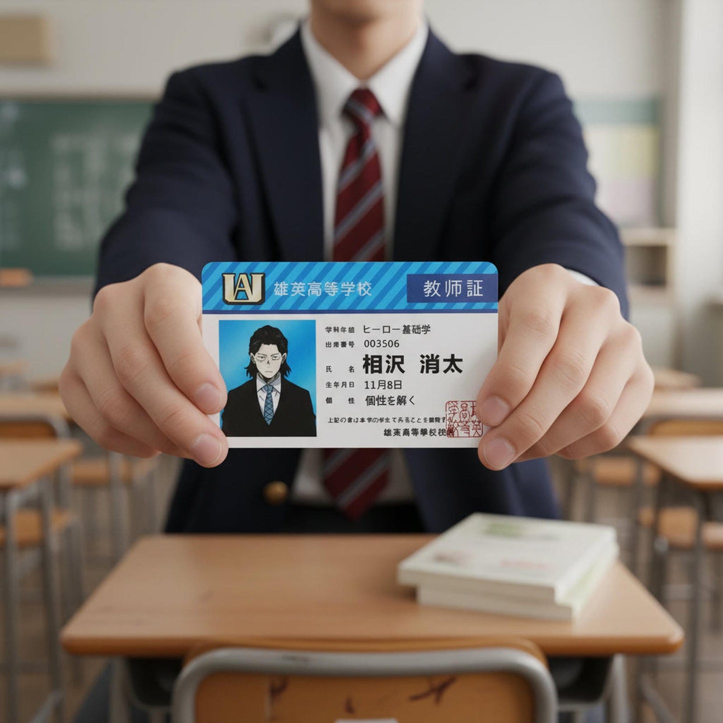 Tarjeta Estudiante UA - My Hero Academia Cosplay