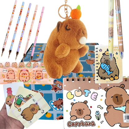 Caja Sorpresa Capybara Carpincho Kawaii Peluche Libreta Cute