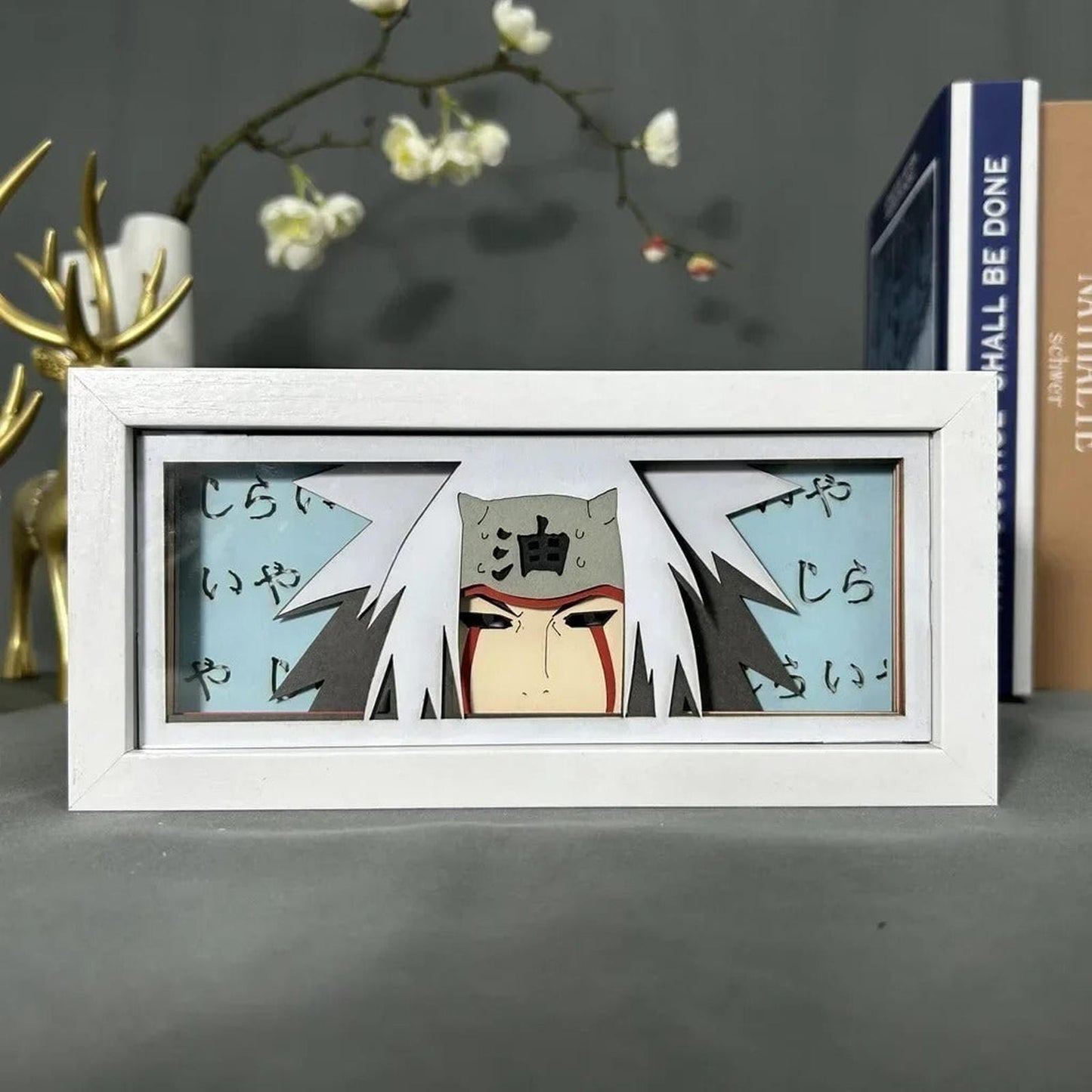 Lámpara Led Jiraiya Anime Naruto 3d Usb O Pilas