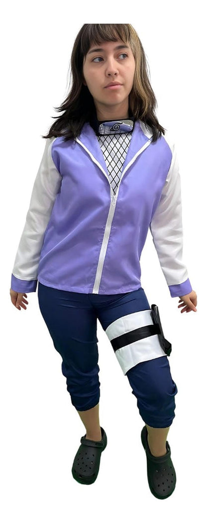 Cosplay Hinata Hyuga Anime Naruto Traje