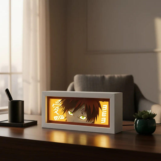 Lámpara Led Gaara Anime Naruto A Pilas Y Usb