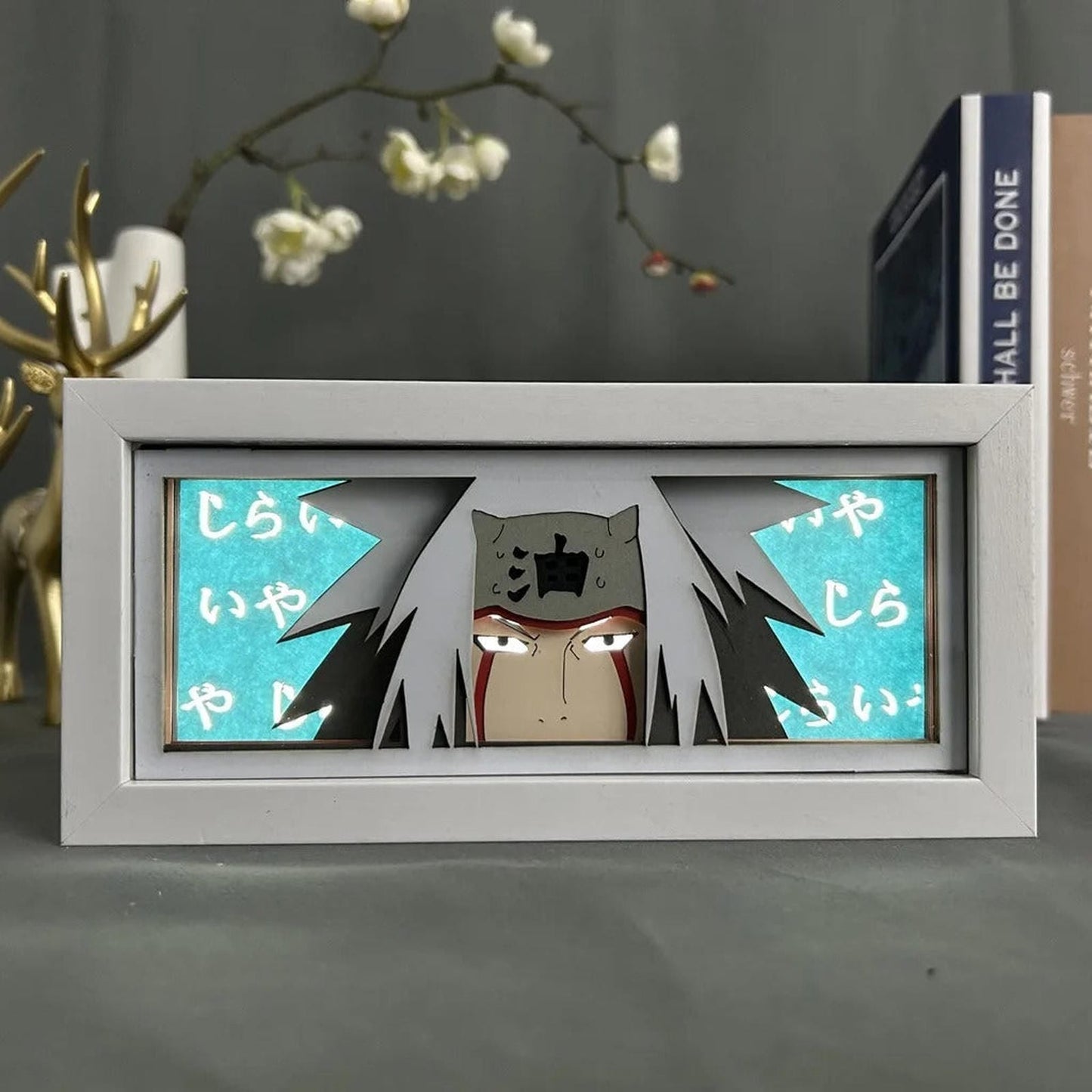 Lámpara Led Jiraiya Anime Naruto 3d Usb O Pilas