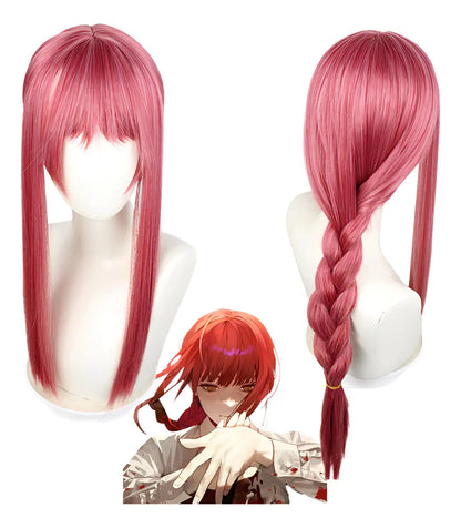 Peluca Makima Anime Chainsaw Man Cosplay Calidad