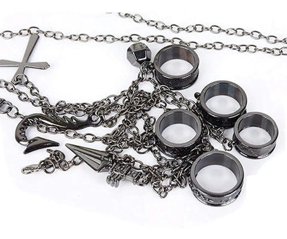 Cadenas Kurapika Con Anillos Metálico Hunter X Hunter