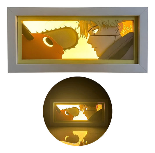 Lámpara Led Pochita Denji Anime Chainsaw Man A Pilas Y/o Usb