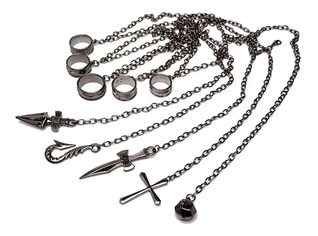 Cadenas Kurapika Con Anillos Metálico Hunter X Hunter