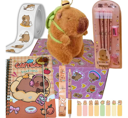 Caja Sorpresa Capybara Carpincho Kawaii Peluche Libreta Cute