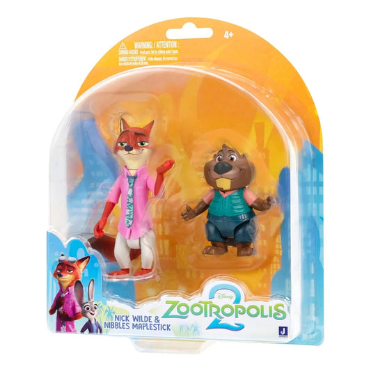 Set Figuras Articuladas Zootopia 2 Nick Y Nibbles Disney