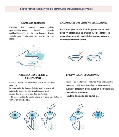 Lentes De Contacto Corazón Kawaii Anime Yandere + Estuche