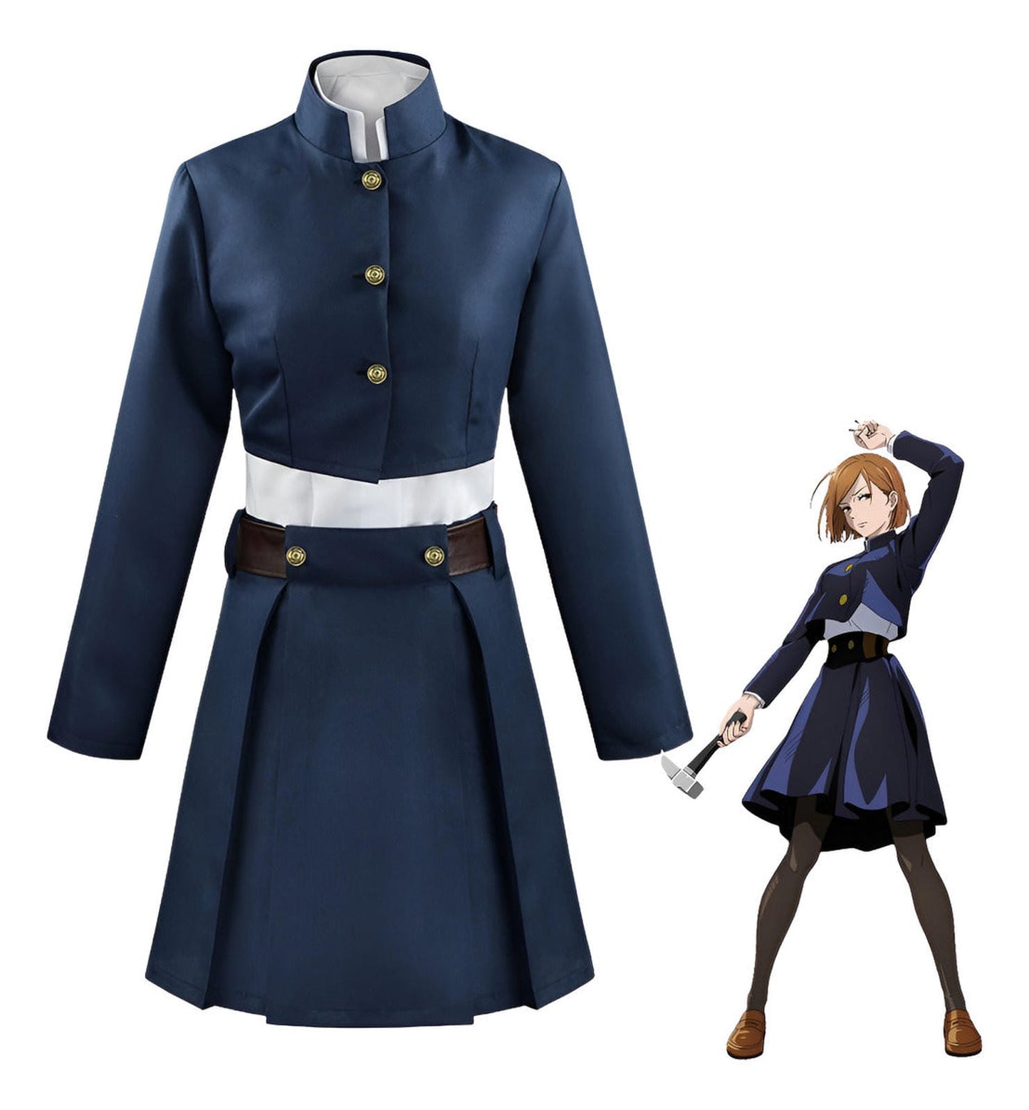 Cosplay Nobara Kugisaki Uniforme Anime Jujutsu Kaisen Disfraz