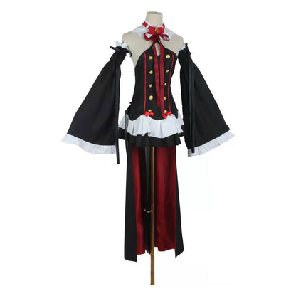 Disfraz Krul Tepes Owari No Seraph corpiño negro botones dorados