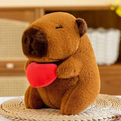 Peluche Capybara Con Corazón Capibara Regalo San Valentín
