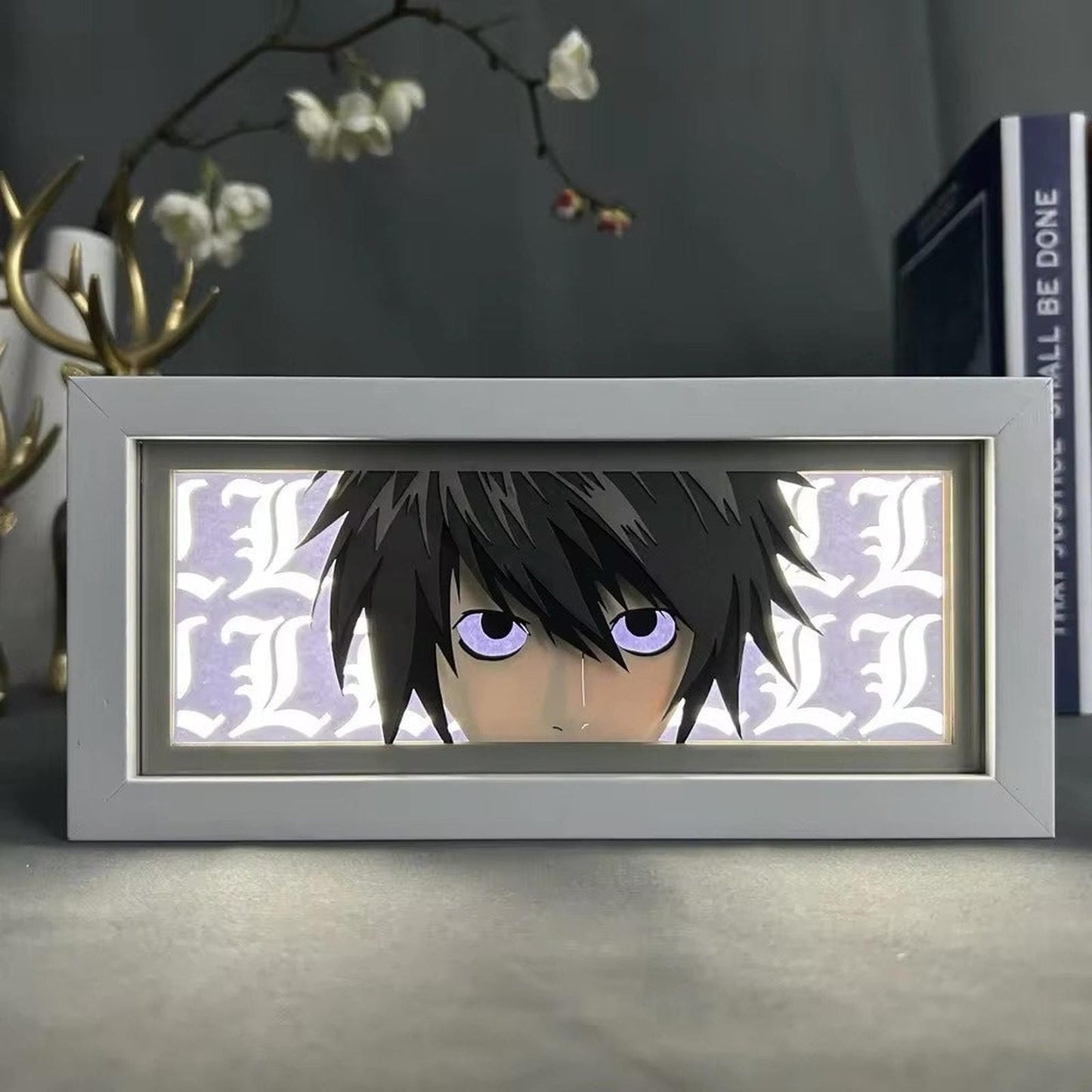 Lámpara Led L Anime Death Note A Pilas / Usb