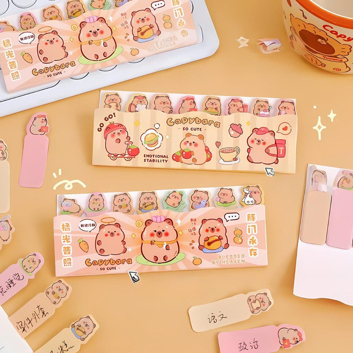 Caja Sorpresa Capybara Carpincho Kawaii Peluche Libreta Cute