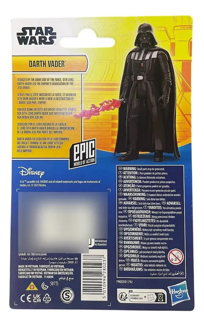 Star Wars Figura Darth Vader Hasbro Licencia Oficial