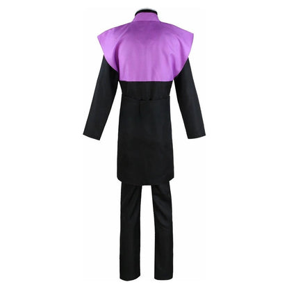 Cosplay Genya Shinazugawa capa violeta corte formal espalda