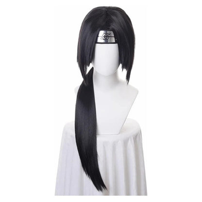 Peluca Itachi Uchiha Cosplay Anime Naruto Incluye Bandana