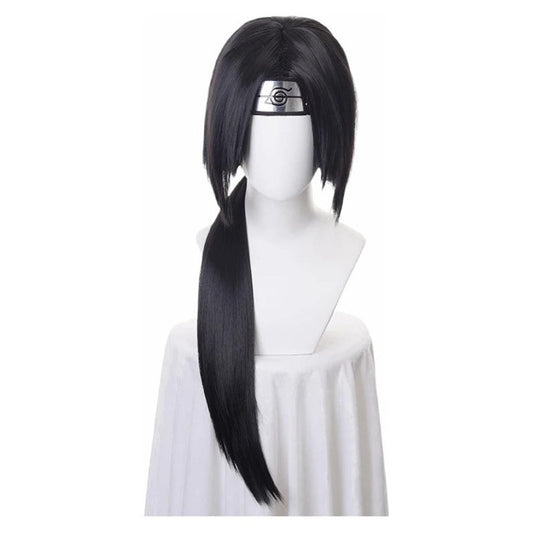 Peluca Itachi Uchiha Cosplay Anime Naruto Incluye Bandana