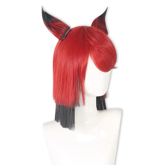Peluca Alastor Cosplay Hazbin Hotel Demonio De La Radio