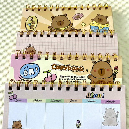 Caja Sorpresa Capybara Carpincho Kawaii Peluche Libreta Cute