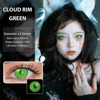 Lentes De Contacto Verdes Mitsuri Demon Slayer Cosplay