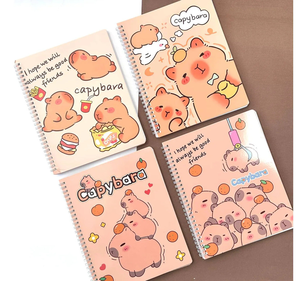 Set 10 Cuadernos Capybara Universitario Doble Espiral