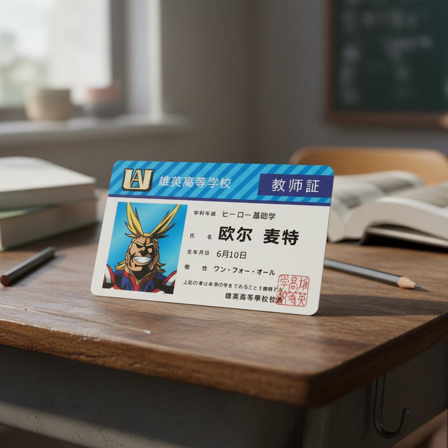 Tarjeta Estudiante UA - My Hero Academia Cosplay